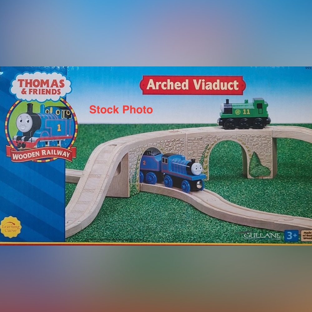 Rare Vintage Arched Viaduct Set Thomas & Friends Wooden Railway 2003, 4 Pieces - Picture 11 of 11